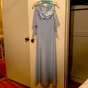 Powder Blue Full Length Gown